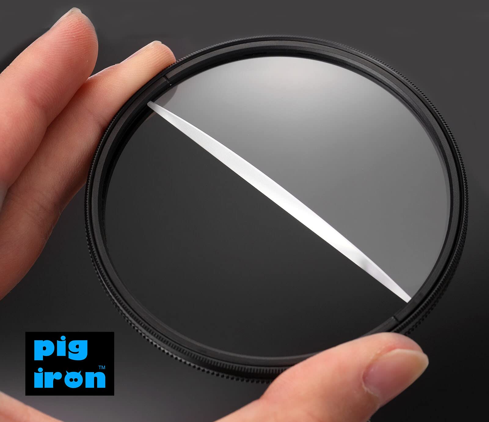 Pig Iron Split-Fokus Filter 58 Mm – Für Doppelfokus-Effekte In Foto & Video, Mit 2 Dioptrien, Aus Der Cinema Line