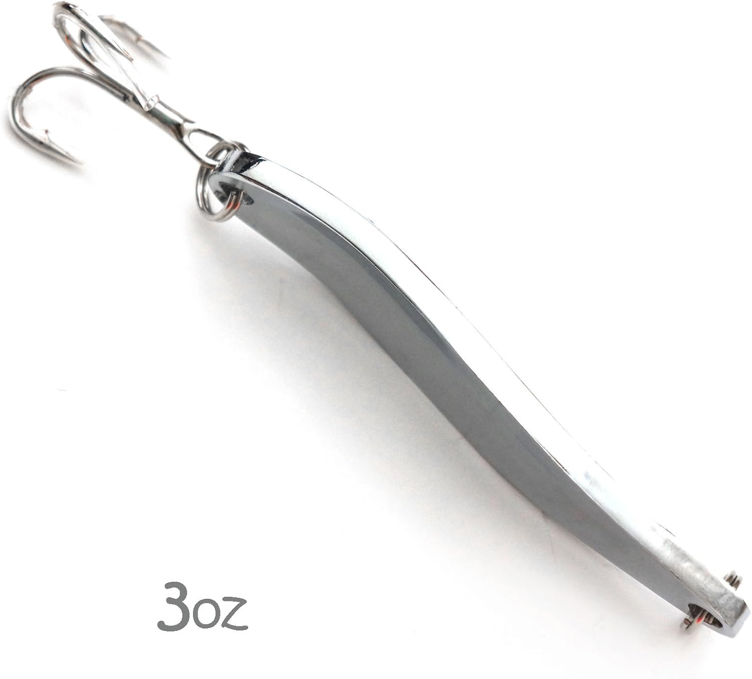 10pcs 3oz 6inch Fishing Spoon with Treble Hook Fish Jig Bait Lures Silver Tape - Fish WOW!