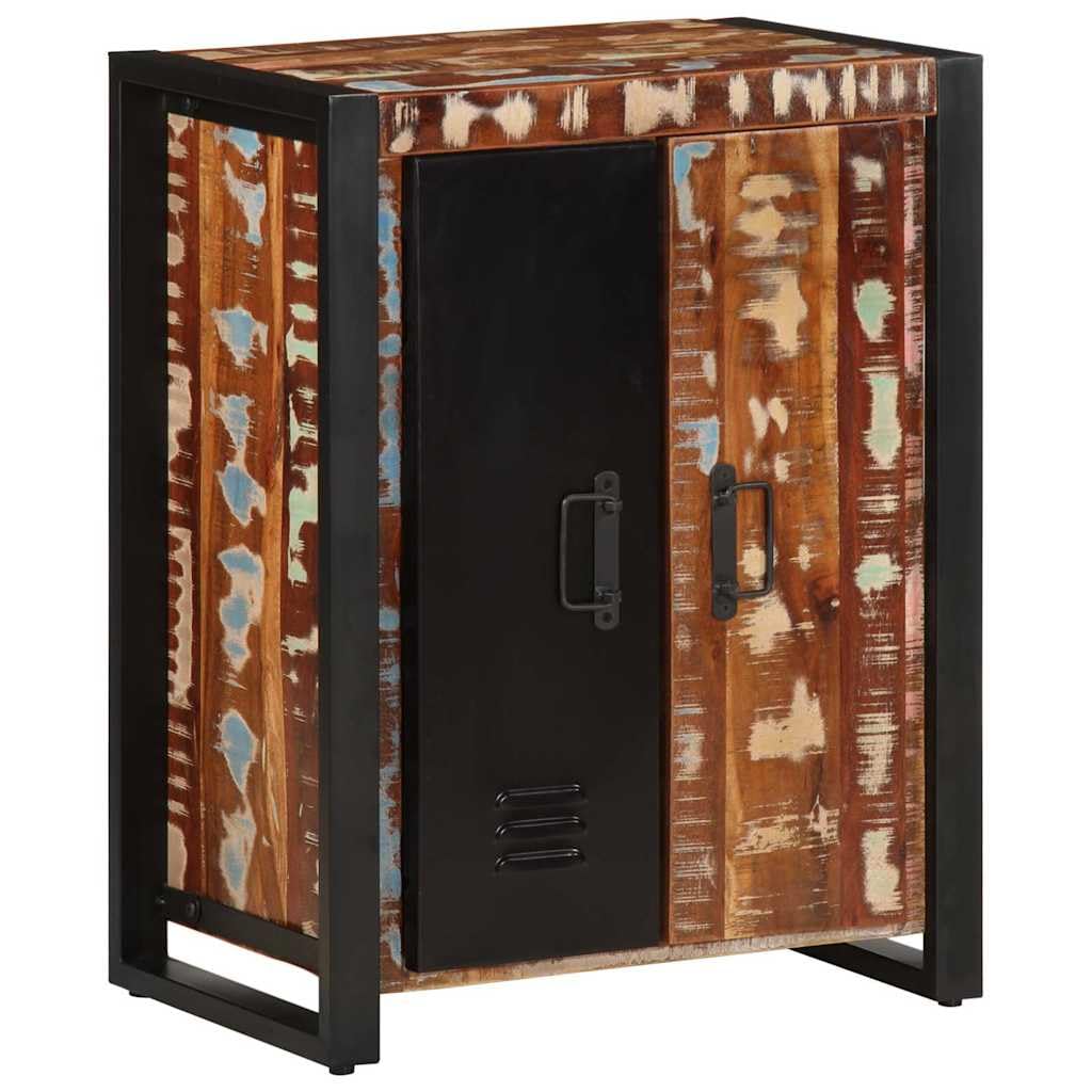 Credenza multicolore, 55 x 35 x 70 cm, in legno massiccio