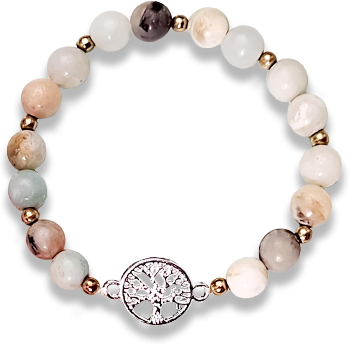 Gifts for Women Birthday Unique,Life-Tree Natural Amazon Stone Bracelet,Gifts for Grandma,Christmas Mothers Day Gift for Grandma Grandmother Nana Mimi Yaya Memaw - Image 3