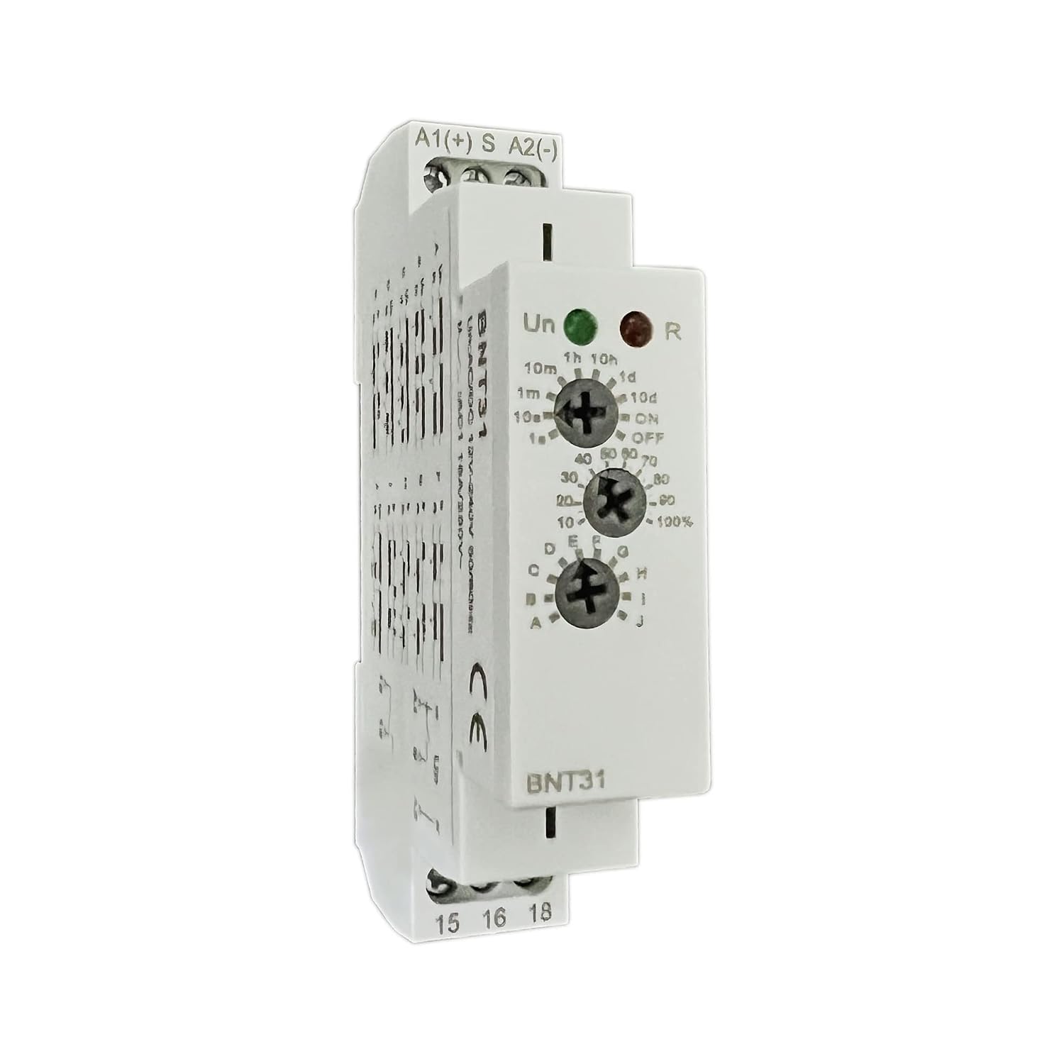 BNT31 Multifunction Timer Relay with 10 Functions Din Rail Mount Delay Relay AC DC 12V-240V
