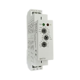 BNT31 Multifunction Timer Relay with 10 Functions Din Rail Mount Delay Relay AC DC 12V-240V