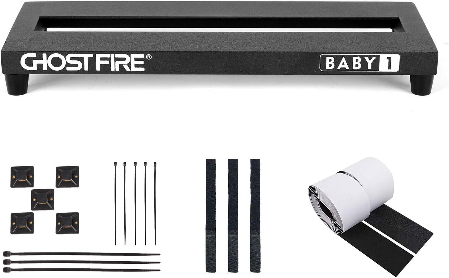 Ghost Fire Guitar Pedal Board Aluminum Alloy Effect Pedalboard,V Series (V-BABY1-PB(13.7''x5.5''))
