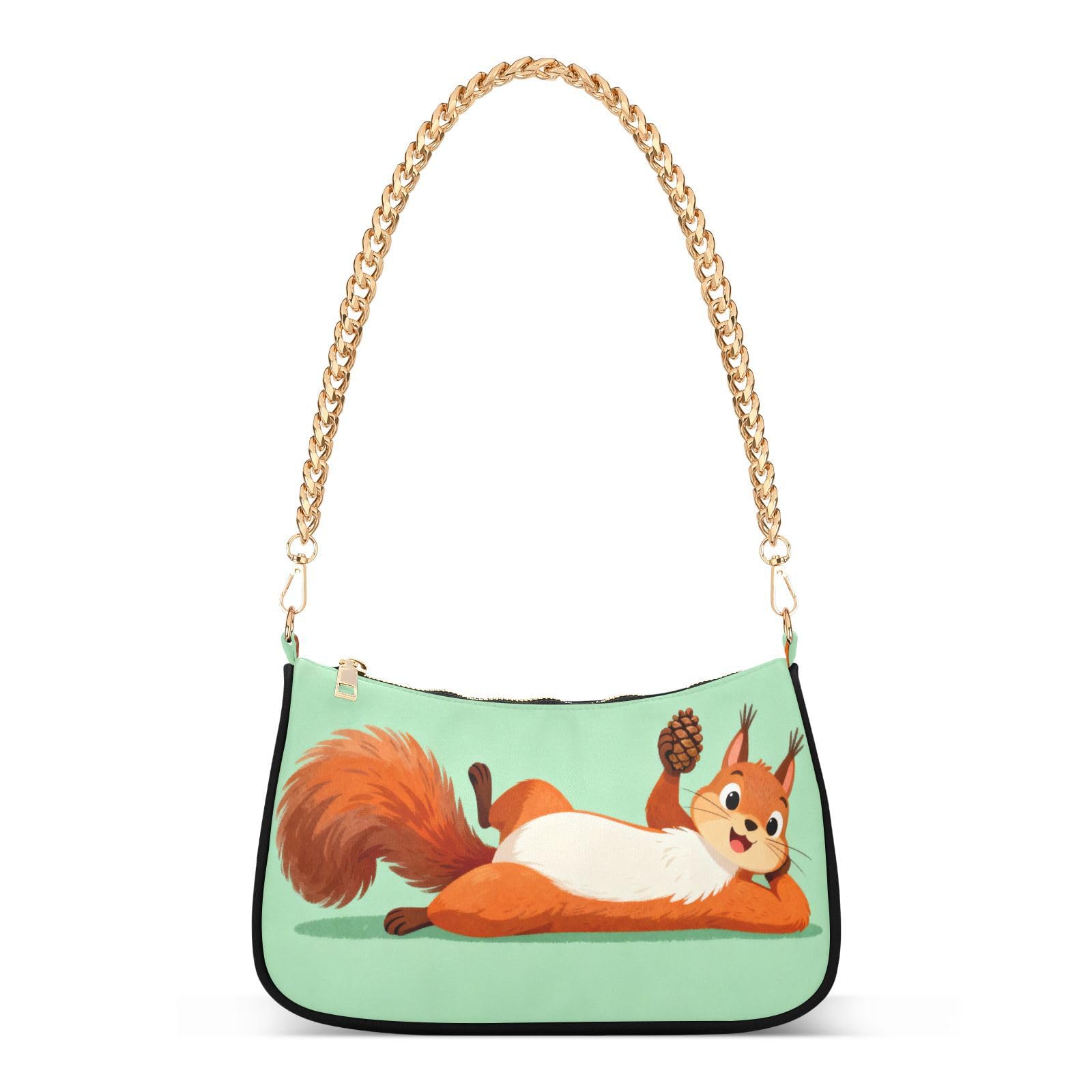 Sac à main écureuil orange pour femme | Accessoire de mode original - 8