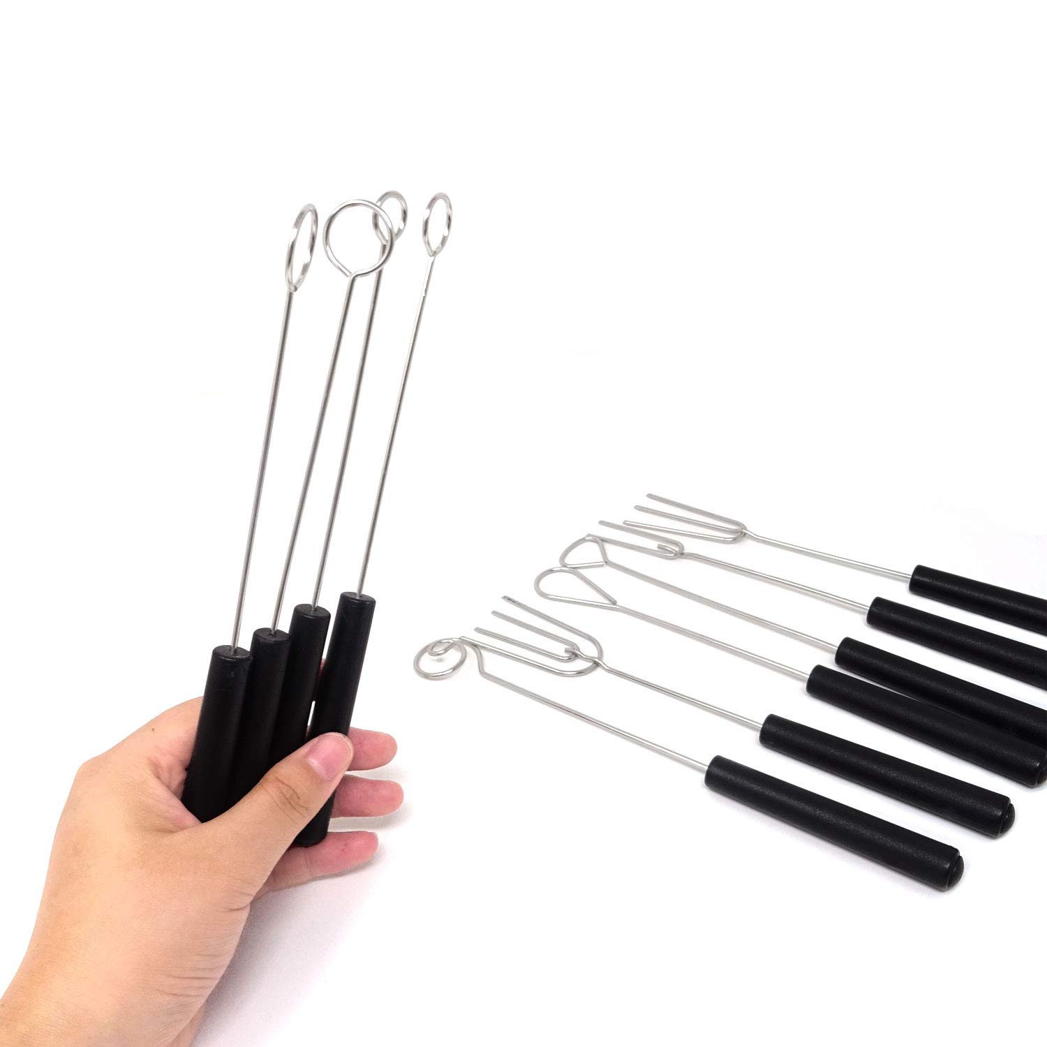 Forks, 10Pcs DIY Baking Supplies Stainless Steel Forks, Chocolate Dipping Fork Set - View #4