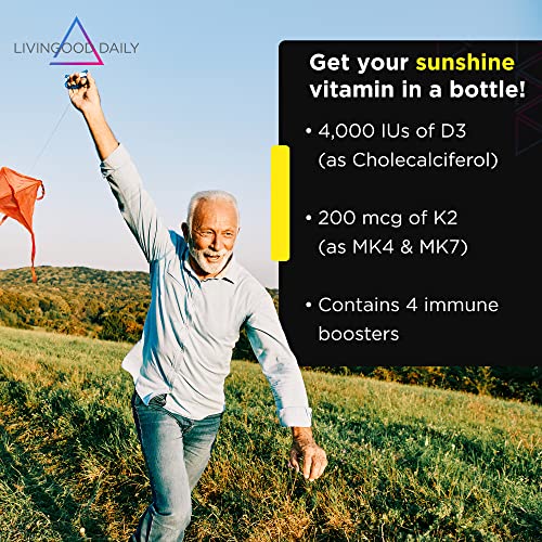 Livingood Daily Essentials Bundle - Powerful Supplement Of Omega 3-6-7-9 Plus Turmeric Paired With Vitamin D3 K2, Magnesium, Probiotic Blend And More #TOP4