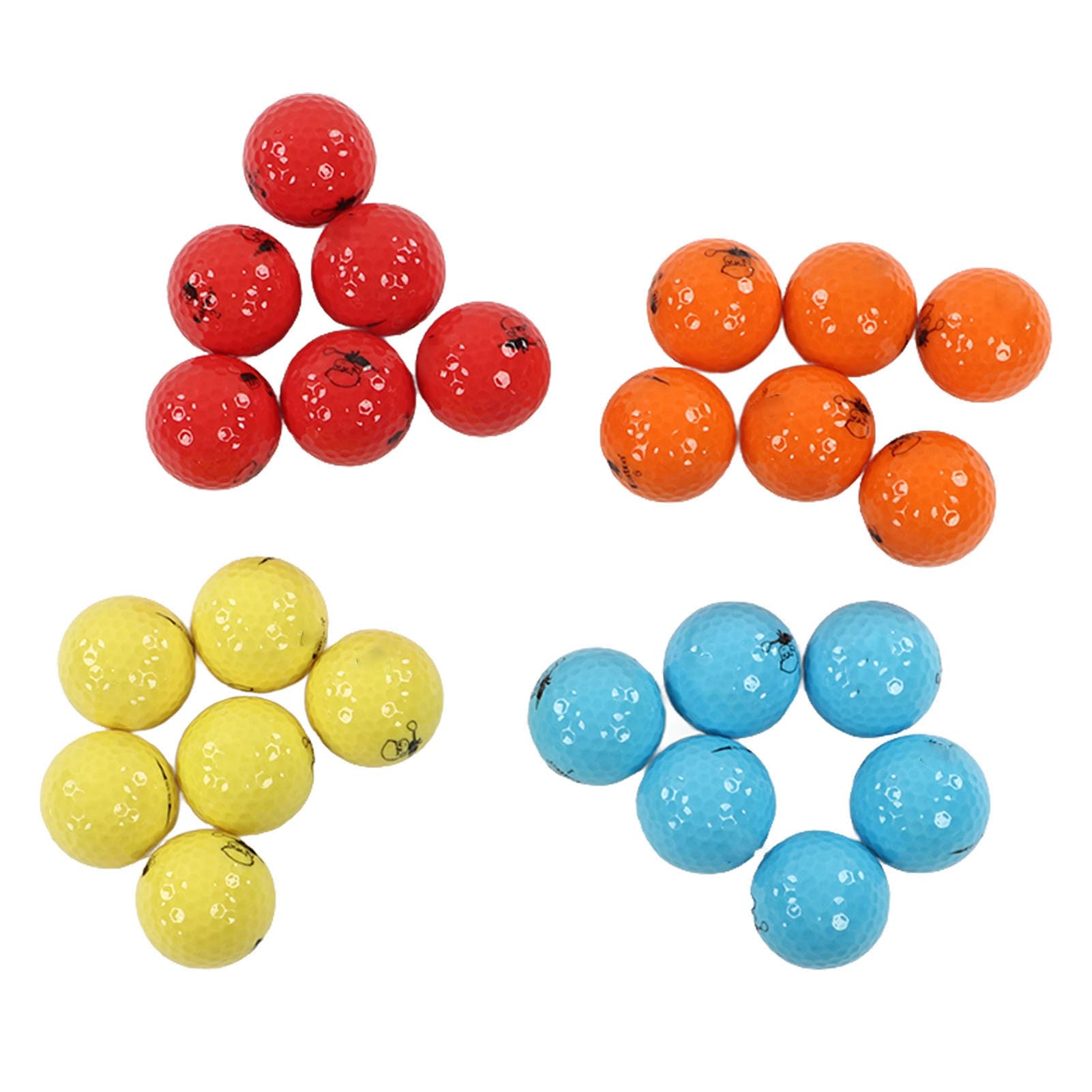 Jiawu Damen-Golfball-Set für Einsteiger, 24 Stück Gummi-Golfbälle mit Feiner Verarbeitung, Idealer Ersatz für Beschädigte Bälle