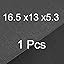 16.5x13x5.3-Black-Pack of 1
