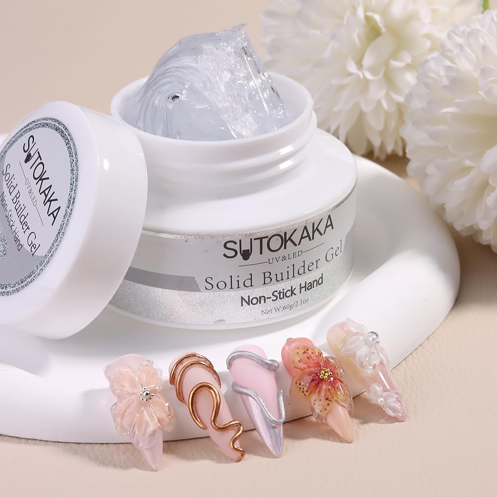 Amazon.com : SUTOKAKA Solid Builder Gel for Nails, 60g Large