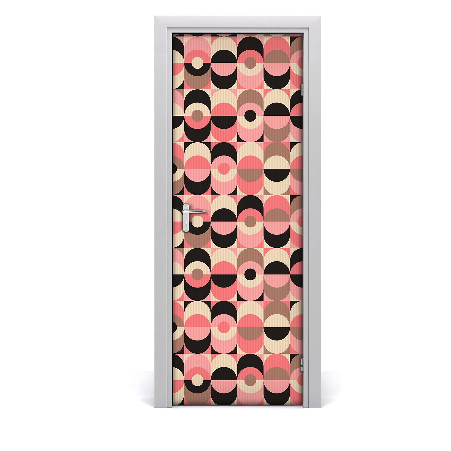 Papier peint sur la porte mural Magic-Stick vintage pour salon et couloir branché