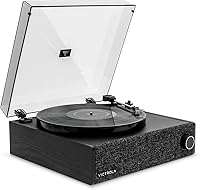 Vista 1 de Victrola Eastwood LP – Bluetooth Record Player – 3-Speed Turntable, Audio Technica AT-3600L MM Cartridge, Vinyl Stream Bluetooth Output, Anti-Skip