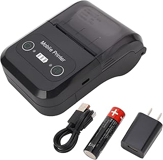 Thermal Printer Thermal Label Printer Mini Portable Printer Bluetooth Shipping Label Printer Wireless Thermal Printer Inkless Printer for Supermarket Restaurant Kitchen
