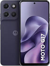 Smartphone Motorola Moto G17 4G - 128GB 12GB (4GB RAM + 8GB RAM Boost) camera 50MP Sony Lytia 600, tela FHD+ 60hz, bateria 5200 mAh - Roxo