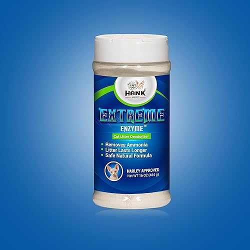 Extreme Enzyme, eliminador de olores de arena CAT. Polvo desodorizante de triple acción con enzimas naturales, removedores de amoníaco y bicarbonato