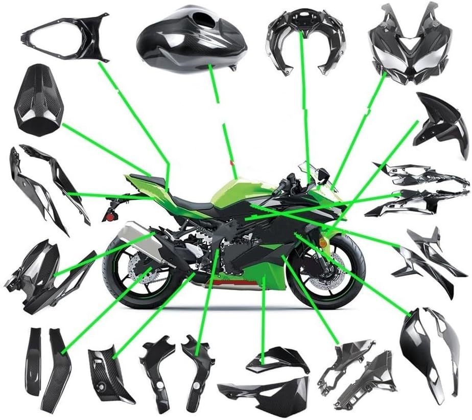 オートバイフェアリングアクセサリー カワサキ ZX4R ZX4RR ZX-4RR 2023