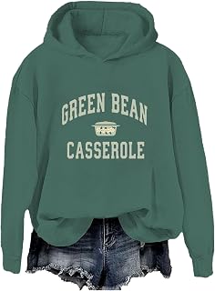 Green Bean Casserole Sweatshirt, Funny Thanksgiving Food Pullover, Cozy Holiday Dinner Crewneck for Men Women
