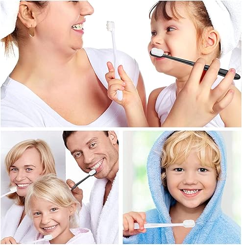 Miniatura 5 de 12 cepillos de dientes ultra suaves cepillos de dientes manuales flexibles con 22000 cerdas para adultos y dientes sensibles