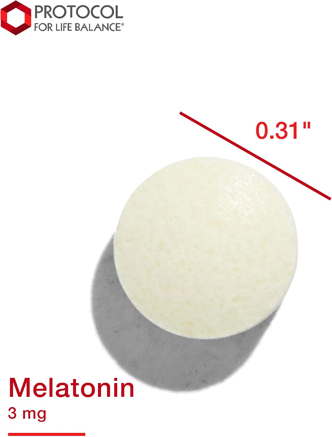 Protocol Melatonin 3mg with Vitamin B6 - Immune and Sleep Support - 120 Lozenges