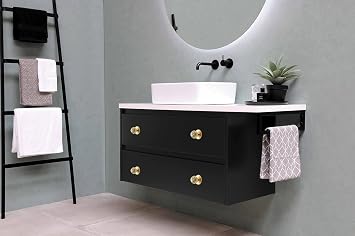 Self-Stick Instant Cabinet Drawer Knobs Metal Knobs Helper with Adhesive 2pcs/Set Furniture Knobs Handles for Kitchen Cabinet Drawer Window (Ball, Gold)...