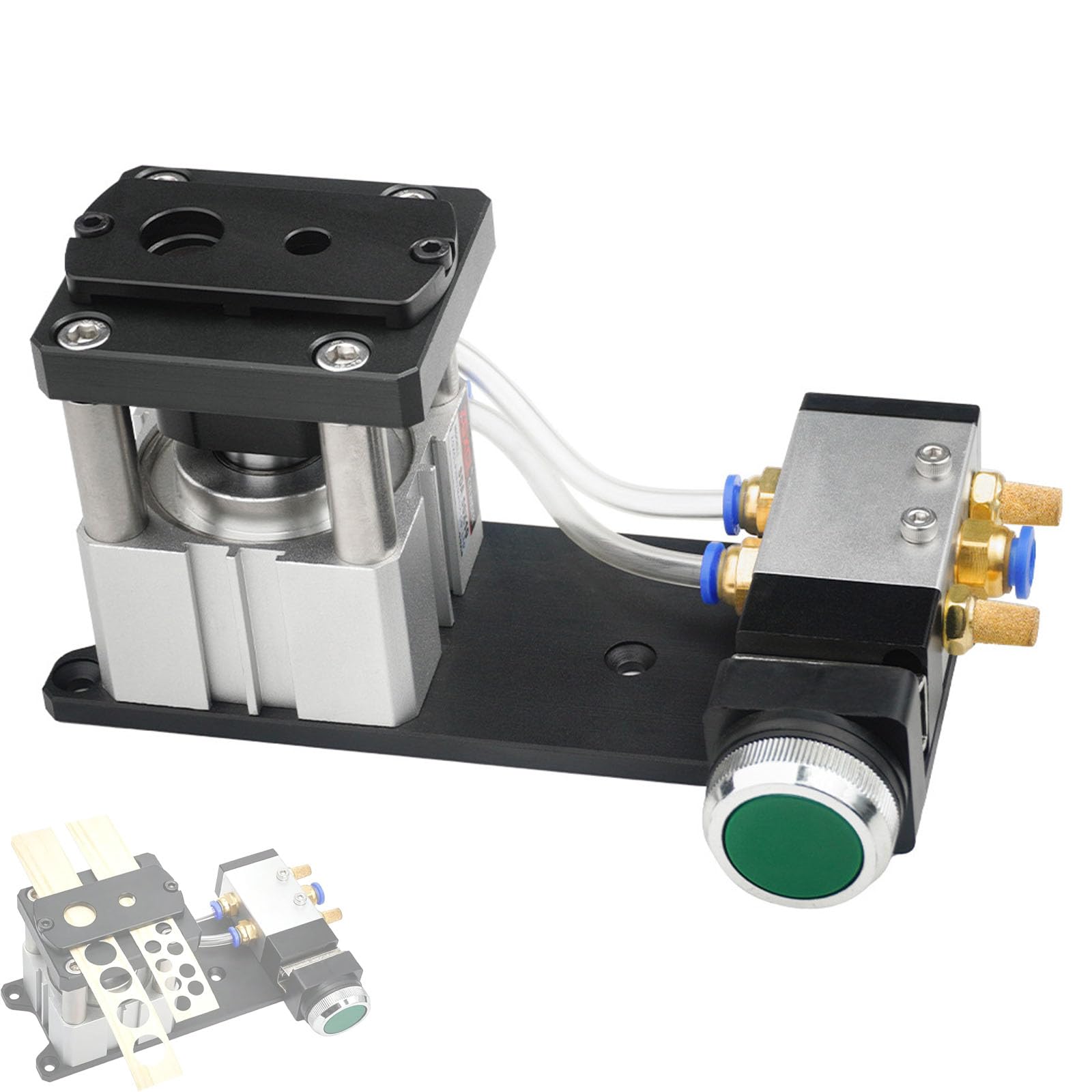 Fcttcd Pneumatic Edge Banding Hole Puncher, 8mm & 15mm Dual Hole Punch Tool, Professional Edge Banding Punching Machine for Woodworking, Paper Craft & DIY Projects