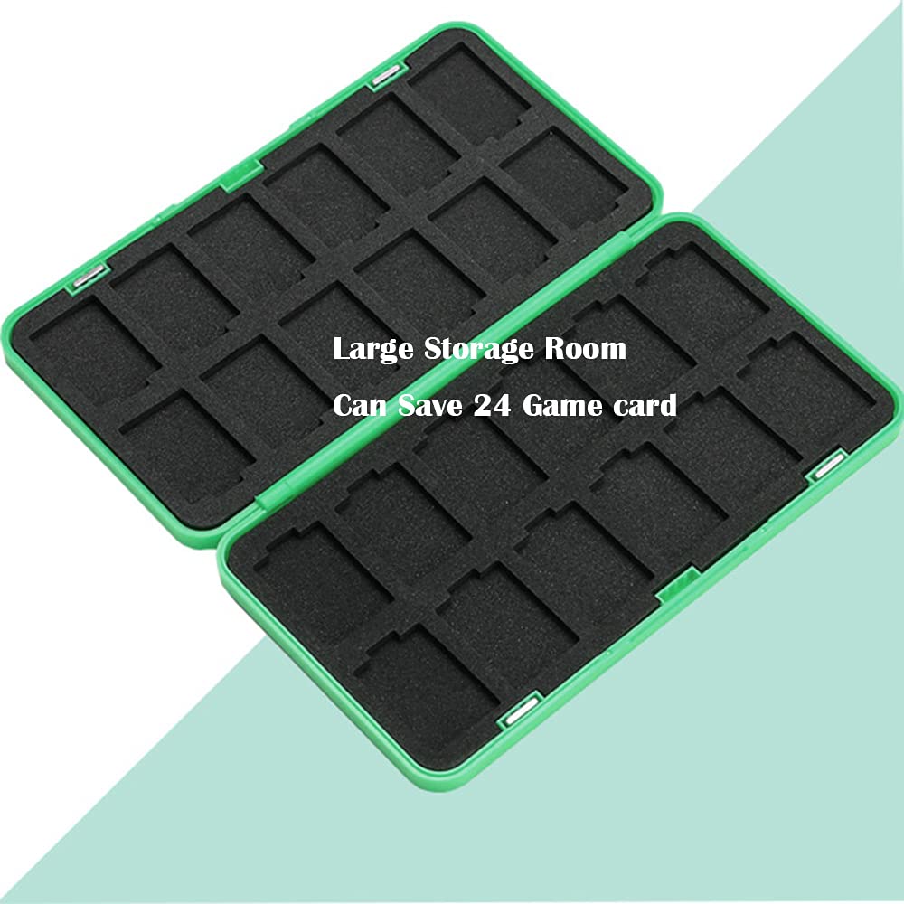 DAHAKII 24 Game Card Holder Storage Case Compatible with Nintendo Switch Switch Game Case Holder Game Card Holder Case (D) : Video Games