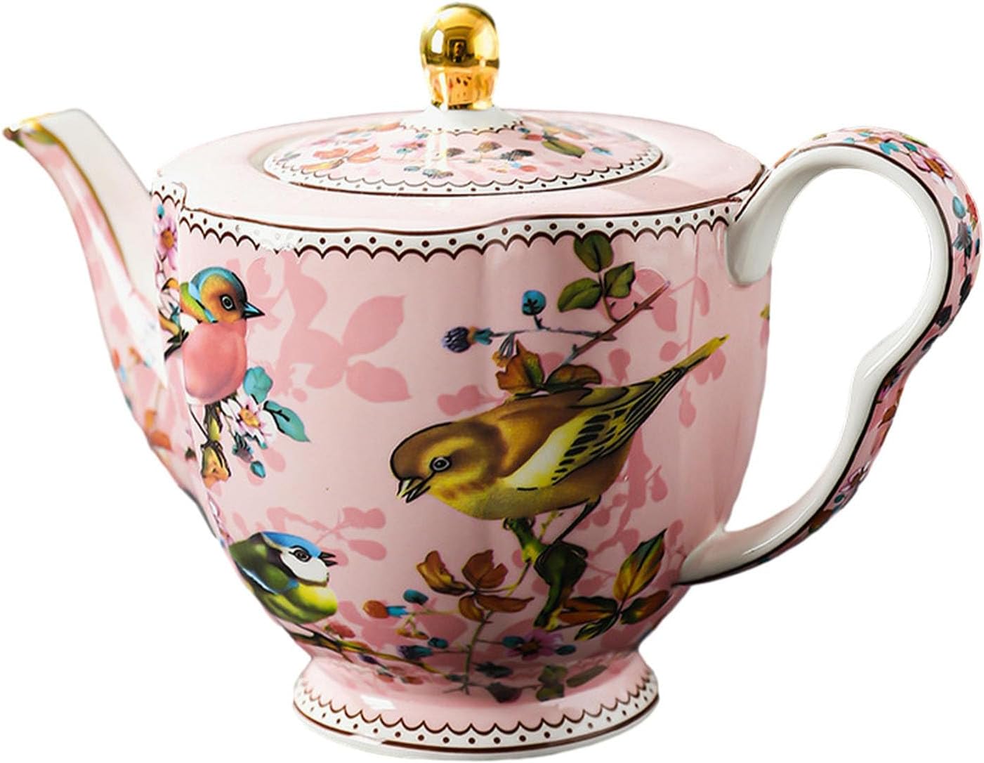 Hand brewing coffee pot, ceramic utensils flower tea pot - stone pattern blue coffee pot