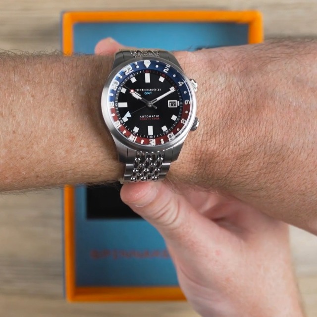 Spinnaker Bradner GMT Automatic SP-5121 – Orologio Uomo 42 Mm, Acciaio, Vetro Zaffiro, Cinturino Gomma Extra, 18 ATM