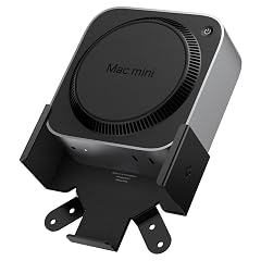 Spigen Mount Designed for Mac mini M4 M4 Pro 2024 VESA Anti-Scratch Behind Monitor Under The Desk Wall