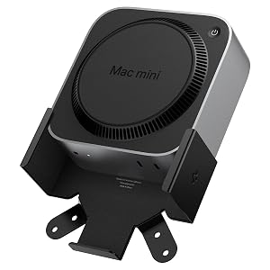 Spigen Mount Designed for Mac mini M4 M4 Pro 2024 VESA Anti-Scratch Behind Monitor Under The Desk Wall