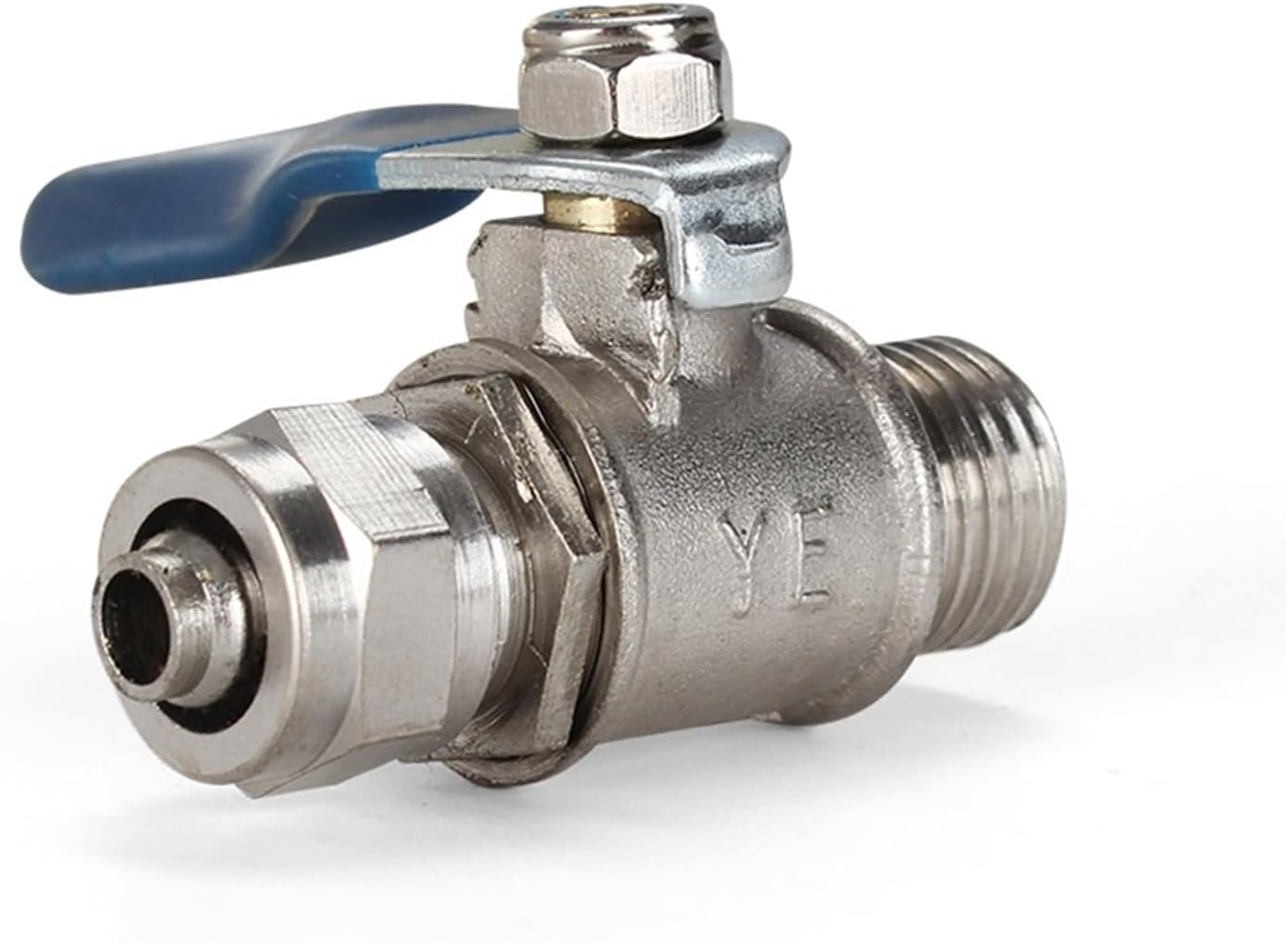 Brass Ball Valve Copper Fittings 1/4 Inch Male Thread To 6mm/8mm/10mm Tube Quick Twist Connect 1Pcs(BALL VALVE 8-1I4)