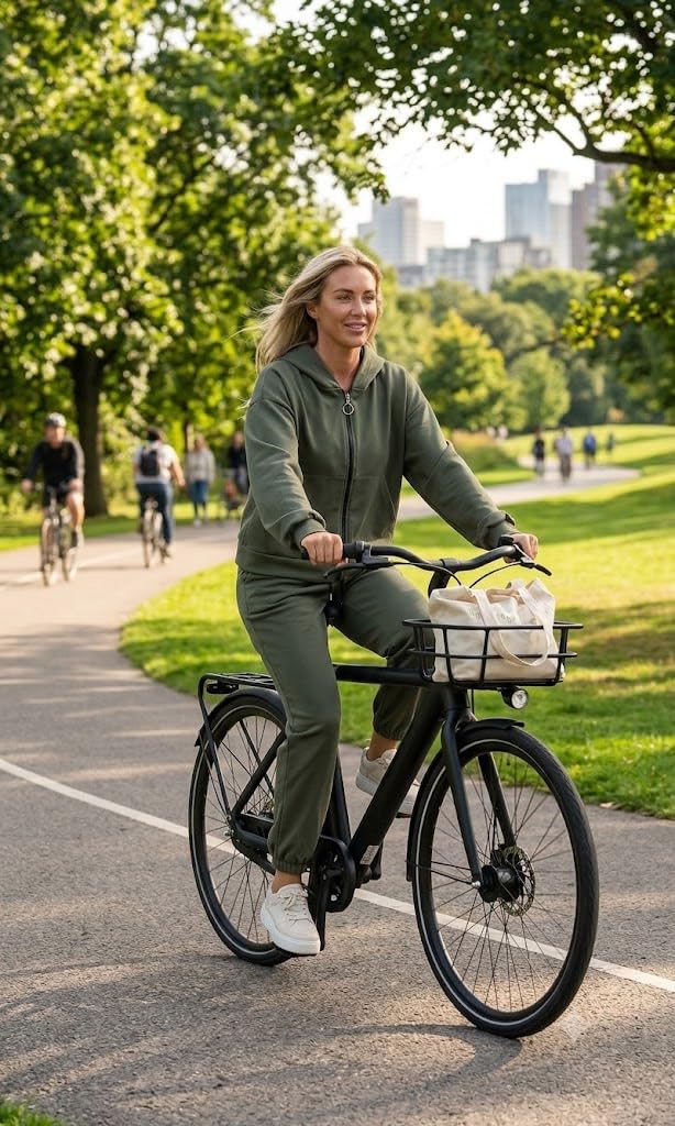 Damen Trainingsanzug 2 Teilig Set Hausanzug mit Kapuze & Reißverschluss – Sportlicher Jogginganzug Sweatjacke & Jogginghose Einheitsgröße (36-42) 618