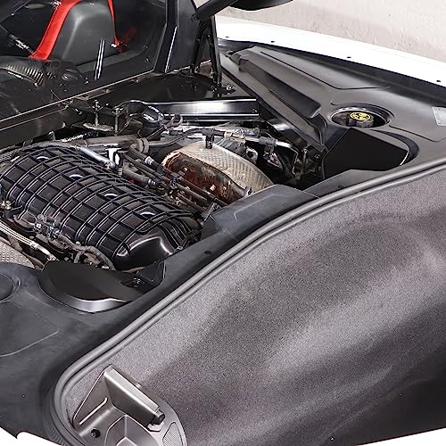 Image of TOYCIDFG Engine Bay Shock Protection Panel Cover Trim Compatible with Chevrolet C8 Corvette 2020-2024 Absorbing Tower Cover Caps (Matte Black)