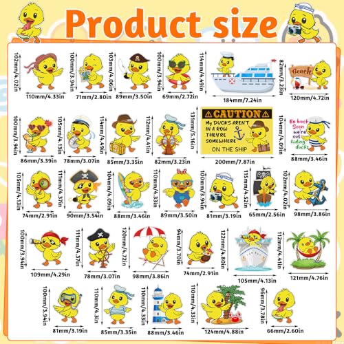 30 imanes decorativos en forma de pato para puerta miniatura 2