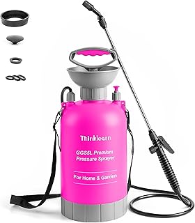 Pump Sprayer 1.35 Gallon, ThinkLearn Pressure Sprayer in Lawn & Garden, Portable Hand Sprayer with Pressure Relief Valve &...