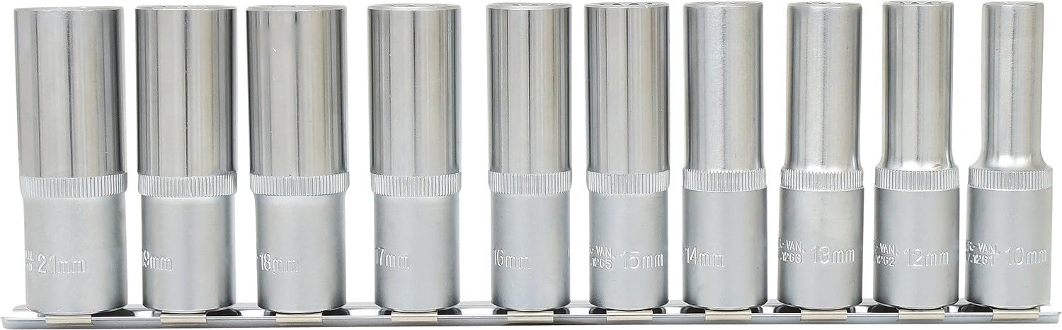 KS Tools 460.1755 Ensemble De Douilles Pour Réajuster Tuyaux Filetés - Outil Robuste Acier Spécial