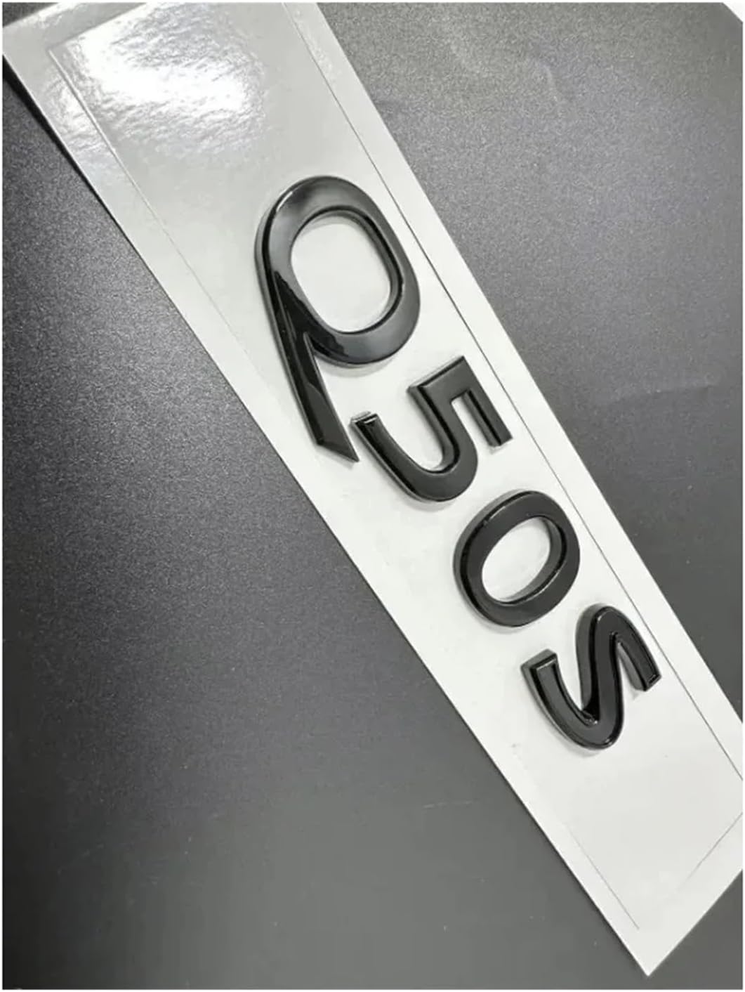 3D ABS Q50 Q50L Q50S Lid Logo Letter Badge Emblem Nameplate Gloss Black(Q50S Black RED)