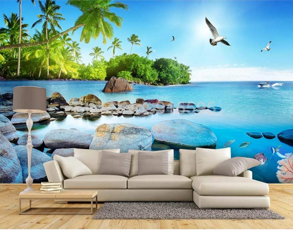 Papier peint 3D affiche de voyage pour un intérieur serein et doux