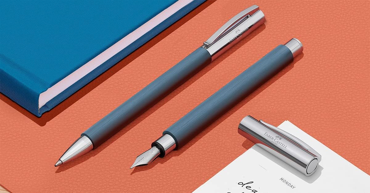 Faber-Castell Ambition Fountain Pen, Blue Resin - Broad