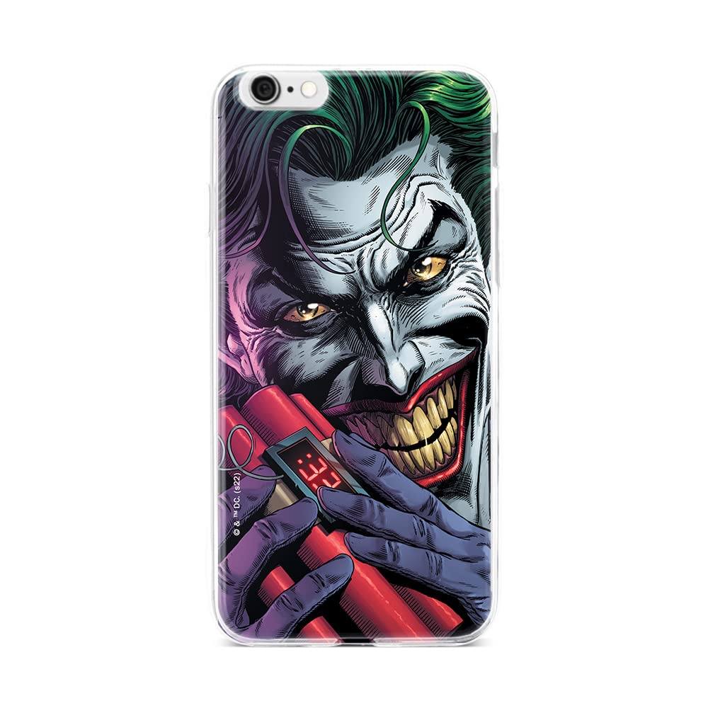 ERT GROUP mobile phone case for Iphone 6/6S original and officially Licensed DC pattern Joker 013 optimally adapted to the shape of the mobile phone, case made of TPU