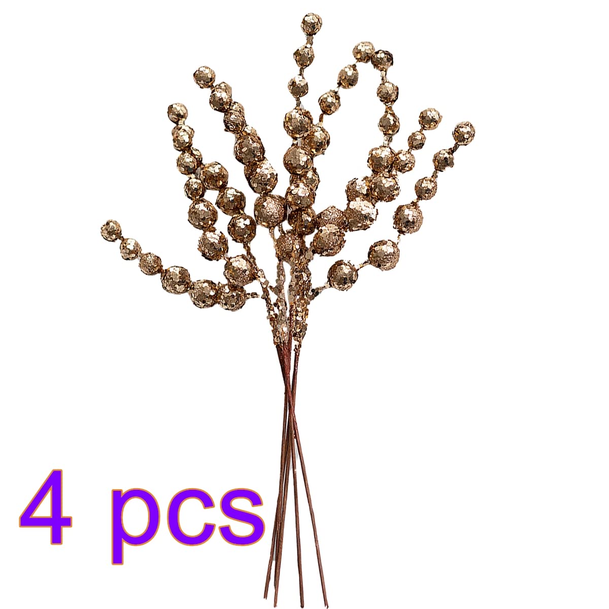 HOHOTIME 24 Pack Artificial Colorful Berry Stems - Christmas Holly Berry Picks For Tree, Wreath & DIY Craft Decor - View #10
