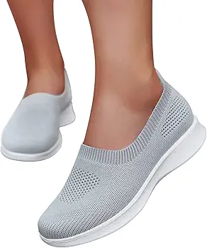 Zapatillas para Andar Mujer Casual Calzado Cómodos Correr Jogging Fitness Atlético Tenis Trabajo Sneakers Ligeros Transpirables Zapatos de Verano para Mujer de Deporte y al aire libre