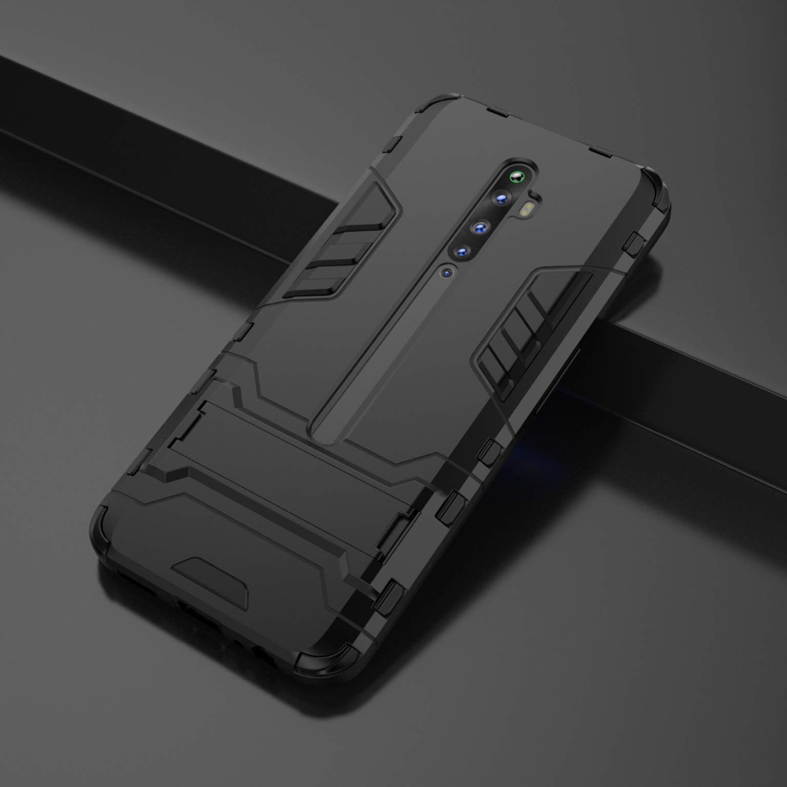Custodia In TPU Morbido Per OPPO Reno 2Z – Cover Antiurto Sottile Con Ritagli Precisi E Design Antiscivolo (Nero)
