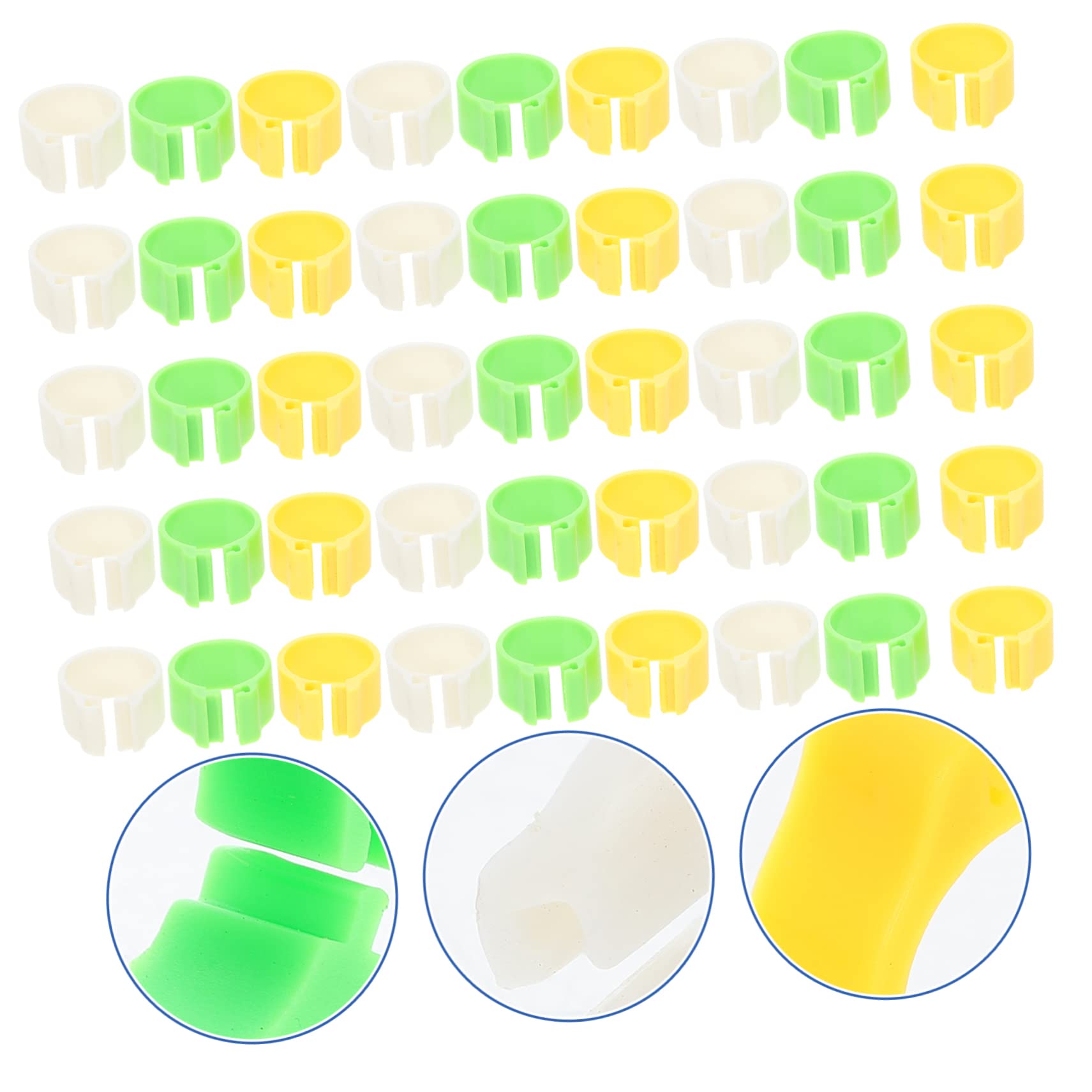BESPORTBLE 900pezzi Anelli Identificativi per Piccioni e Pappagalli Anelli Leggeri Plastica Colorati per Uccelli Facile Identificazione e Classificazione