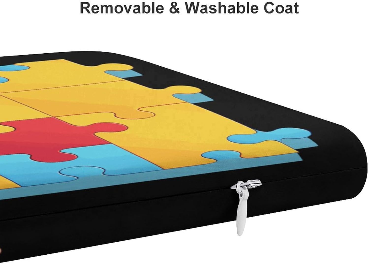 Puzzle Pieces Floor Pillow Meditation Yoga Cushion Square Chair Cushion Pillows Seating for Adults