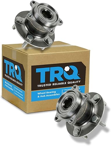 Vista 191 de TRQ Juego de Rodamientos de Rueda y Cubierta de Llanta Trasera para Conductor y Pasajero 2 Piezas Compatible con Infiniti G35 2003-2006 2007 G35