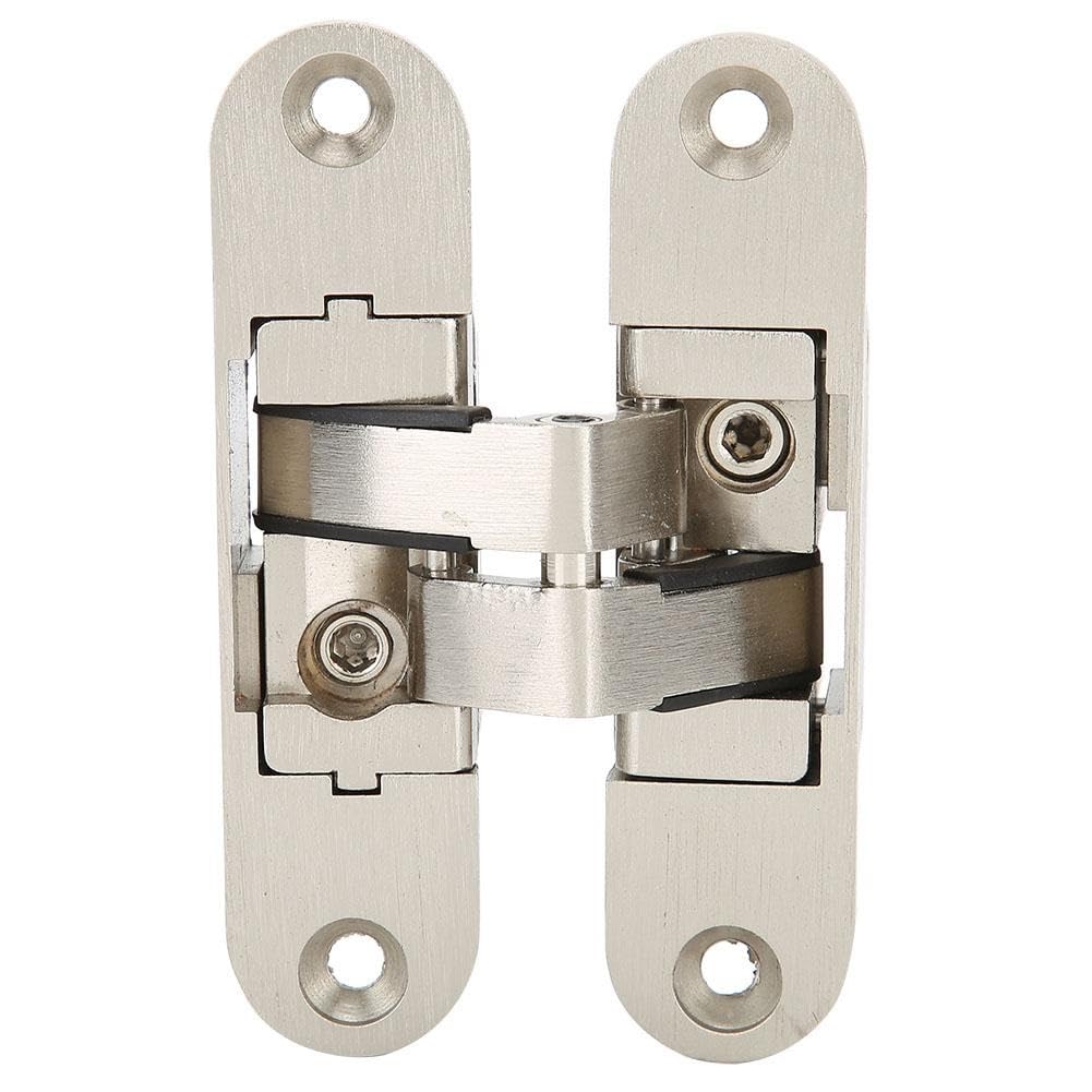 DEWIN Charnière invisible pour portes, dissimulée croisée réglable pour portes pliantes accessoire de quincaillerie de meubles à faible bruit, résistance à l'usure, ouverture de 180º(23 mm x 95 mm)