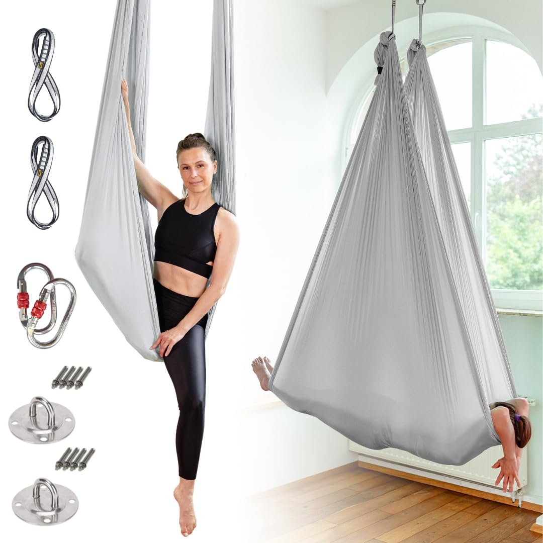 Yosana Amaca | Set completo incl. fissaggio | Testata per la sicurezza | Tessuto in nylon 5m x 2,6m