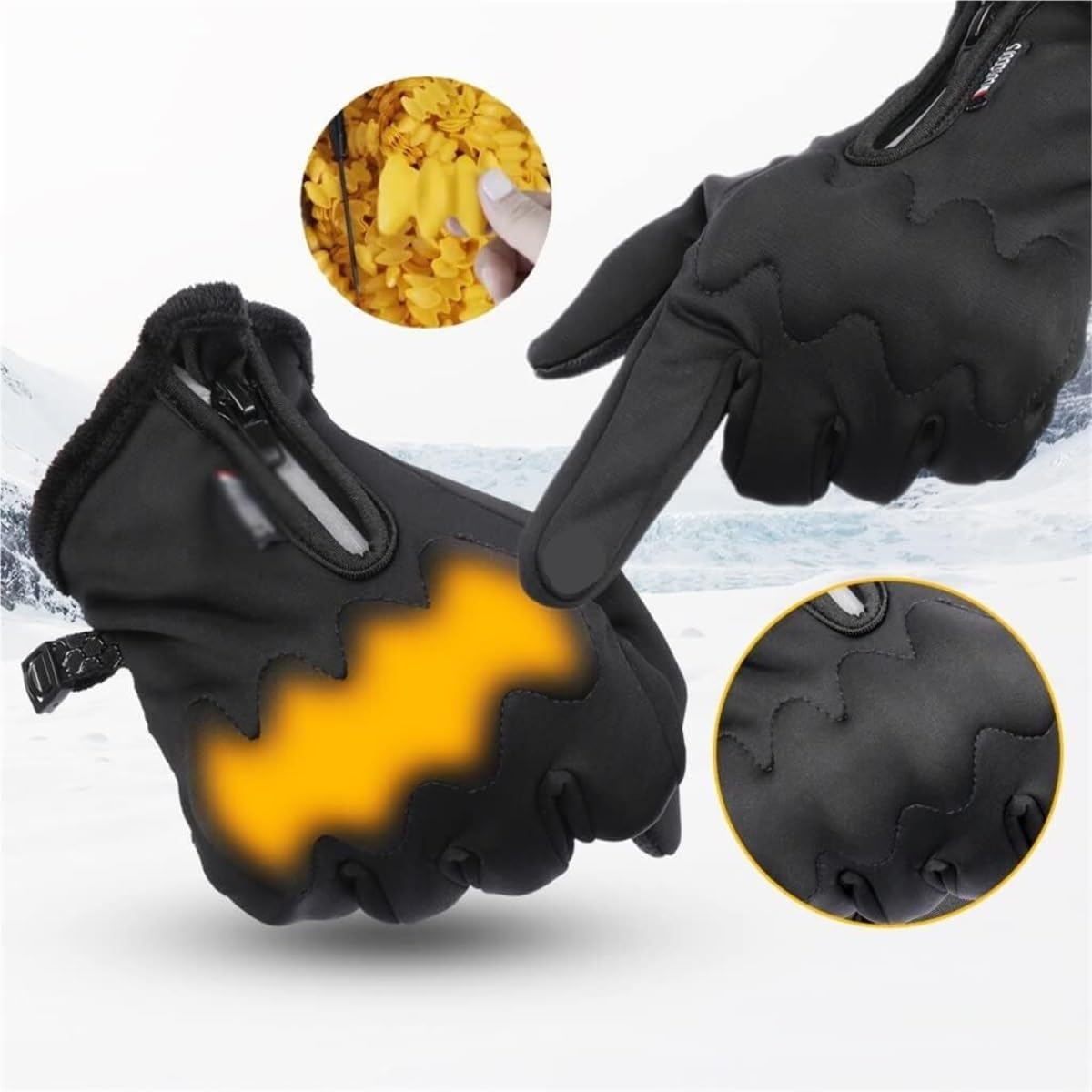 RUVOO Guantes Running Guantes De Pantalla Táctil Montañismo Ciclismo Senderismo Guantes De Dedo Completo For Hombres Guantes Deporte Hombre