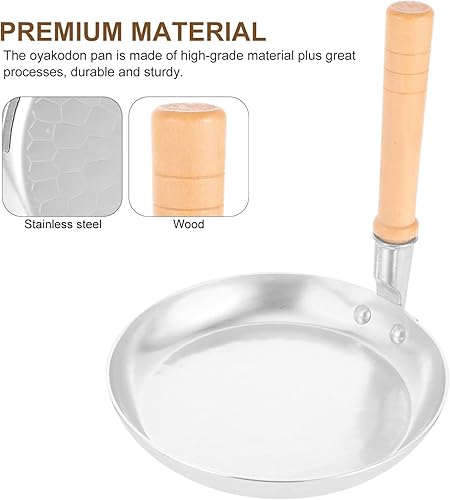 Miniatura 7 de Hemoton Oyakodon - Sartén multifunción con mango vertical para cocina japonesa, no limpiar para comidas familiares, restaurantes