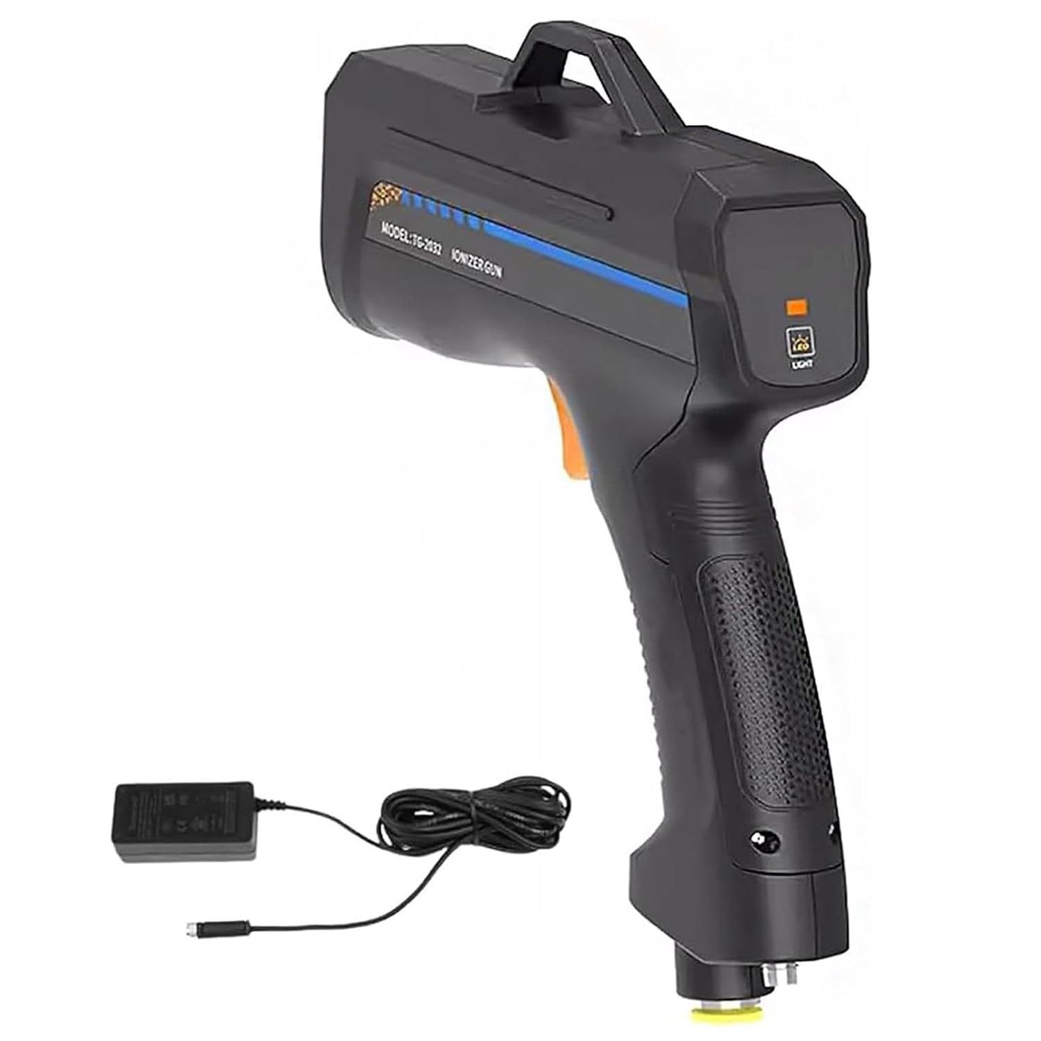 Pistola antiestática, eliminador de estática con equilibrador de Iones, Pistola antiestática portátil con luz de detección de Polvo y función de Gancho, Pistola de Aire iónico EconomyType